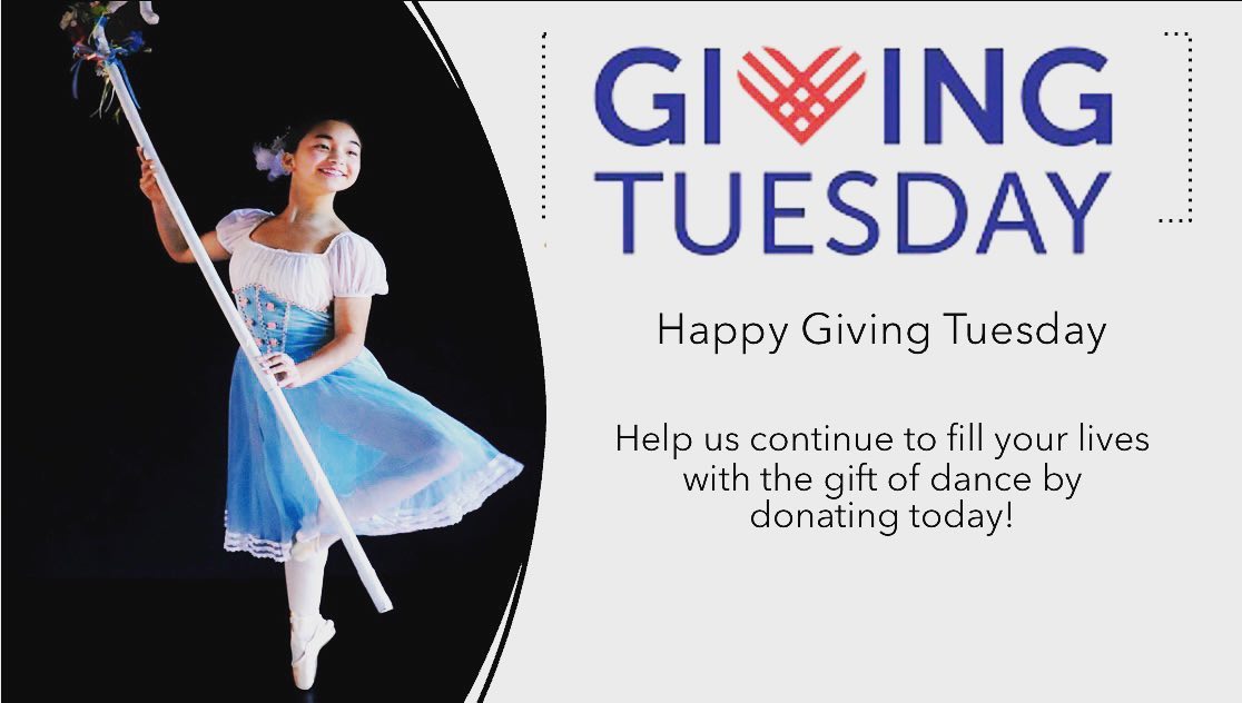 Happy Giving Tuesday! 

We love getting to teach your children a love for dance but we can’t do it without your support! These donations will go 100% towards the school and our annual Nutcracker production. We encourage each of you to donate TODAY! Every donation is extremely appreciated! 

Copy and paste this link or click the link in our bio and click on our performance tickets to donate today! 
https://hvapa.com/nutcracker/